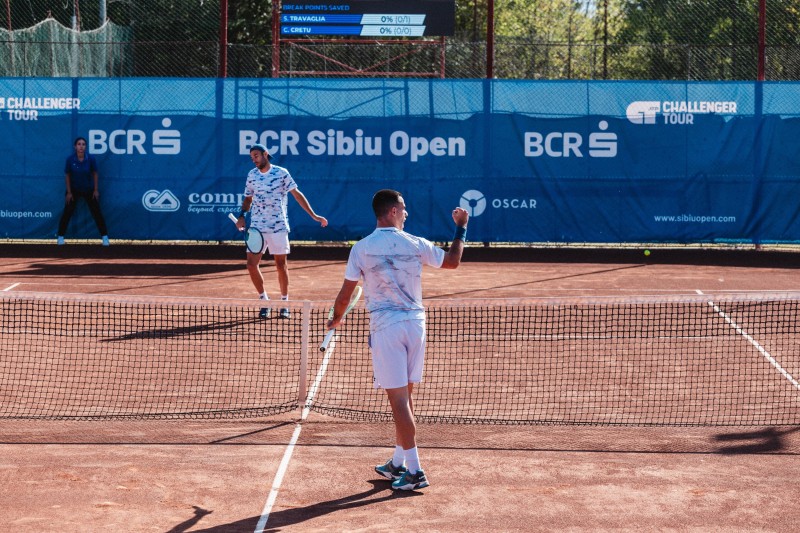 BCR Sibiu Open a ajuns în faza semifinalelor. Crețu produce surpriza și îl elimină pe Travaglia