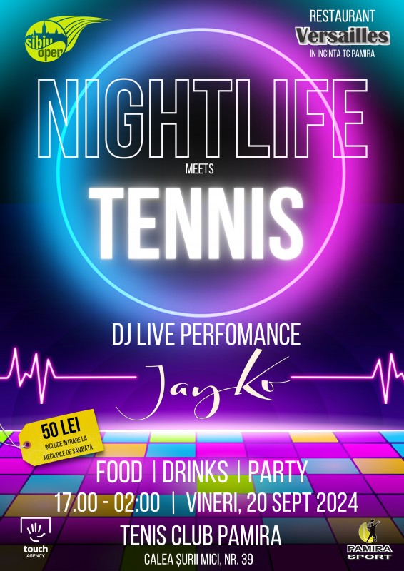 Nightlife meets Tennis Party